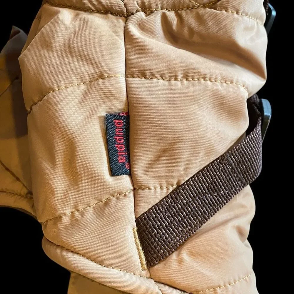 NWT Puppia Mountaineer II Coat Dog Harness Beige Large 18.9” chest
